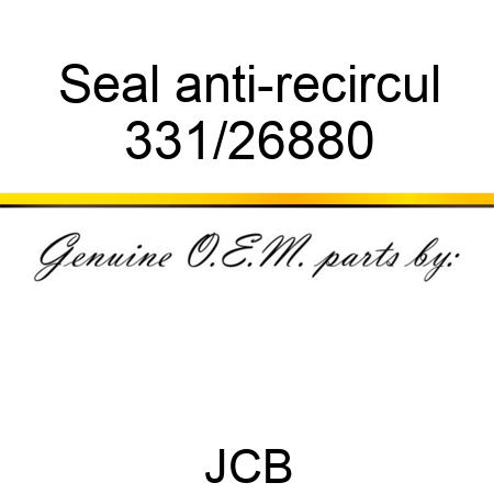 Seal anti-recircul 331/26880