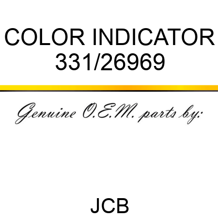 COLOR INDICATOR 331/26969