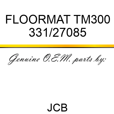FLOORMAT TM300 331/27085