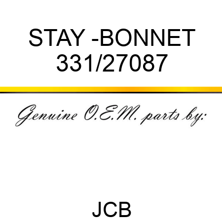 STAY -BONNET 331/27087