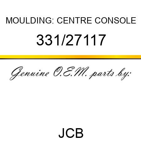 MOULDING: CENTRE CONSOLE 331/27117