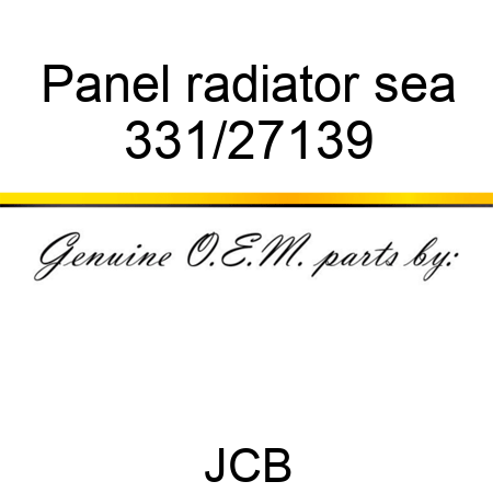 Panel radiator sea 331/27139