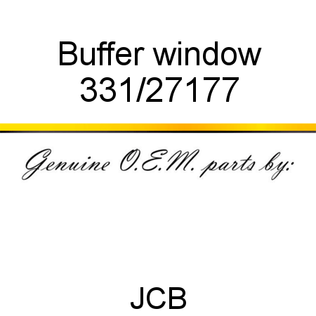 Buffer, window 331/27177