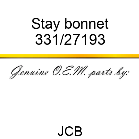 Stay bonnet 331/27193