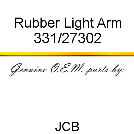 Rubber, Light Arm 331/27302