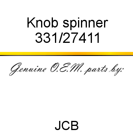 Knob, spinner 331/27411