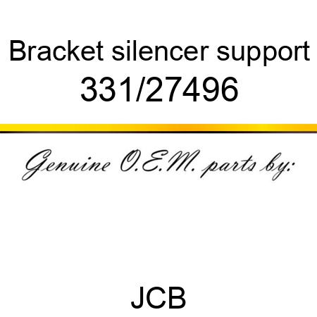 Bracket, silencer support 331/27496