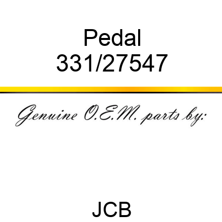 Pedal 331/27547