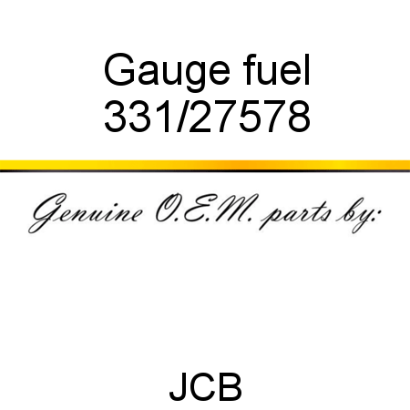 Gauge, fuel 331/27578