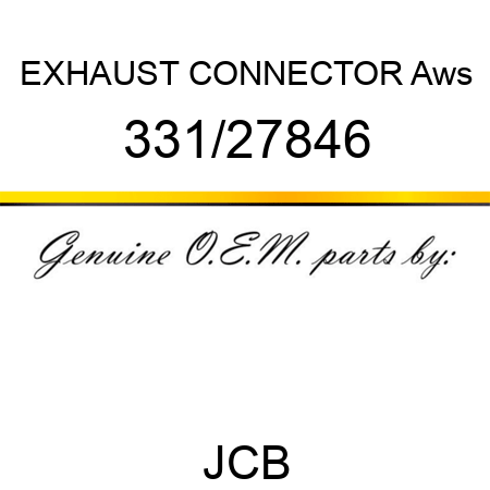 EXHAUST CONNECTOR Aws 331/27846