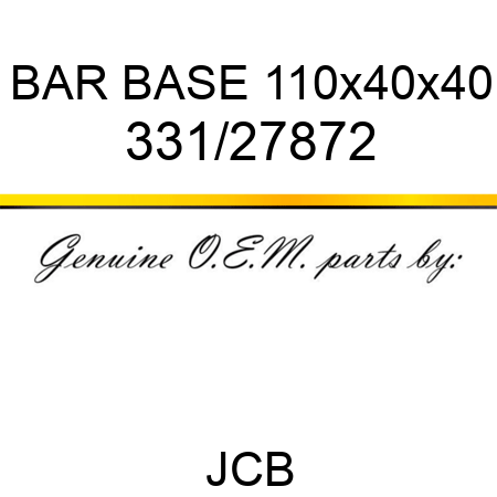 BAR BASE 110x40x40 331/27872