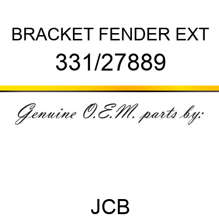 BRACKET FENDER EXT 331/27889