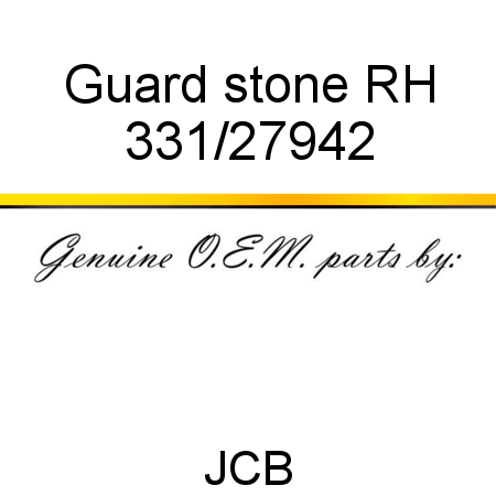 Guard, stone RH 331/27942