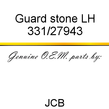 Guard, stone LH 331/27943