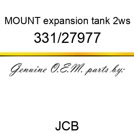 MOUNT expansion tank 2ws 331/27977