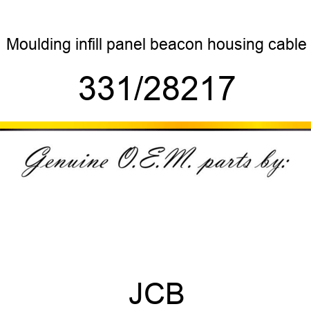 Moulding, infill panel, beacon housing cable 331/28217