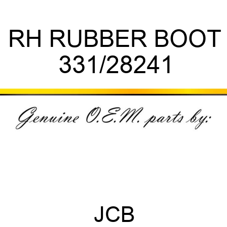 RH RUBBER BOOT 331/28241