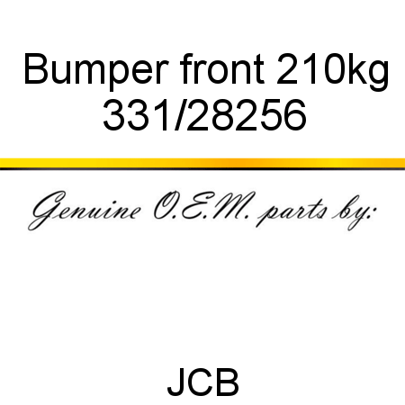 Bumper, front, 210kg 331/28256