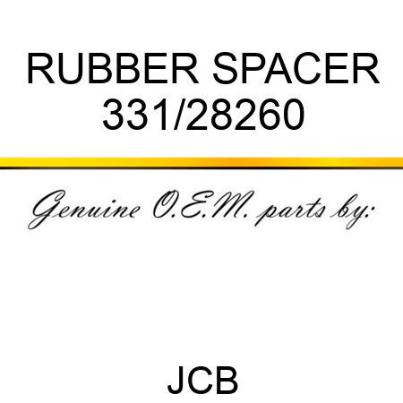 RUBBER SPACER 331/28260
