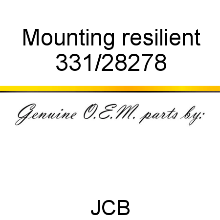 Mounting, resilient 331/28278