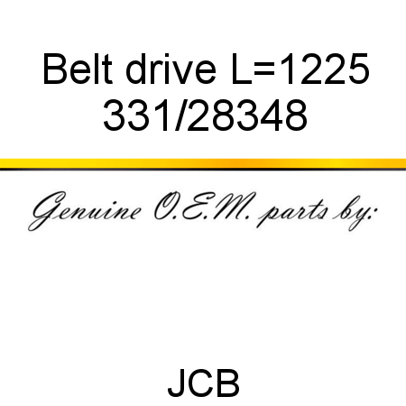 Belt, drive, L=1225 331/28348