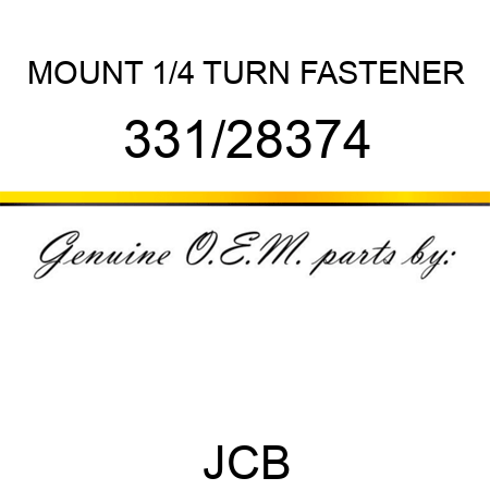 MOUNT 1/4 TURN FASTENER 331/28374