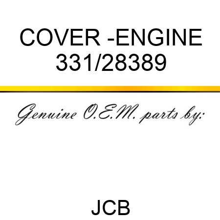 COVER -ENGINE 331/28389