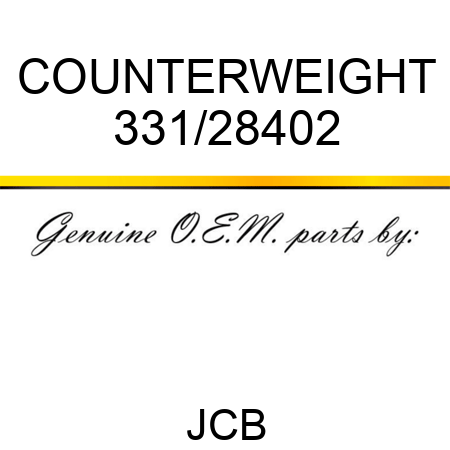 COUNTERWEIGHT 331/28402