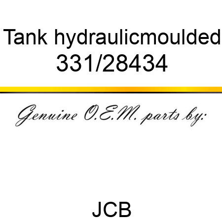 Tank, hydraulic,moulded 331/28434