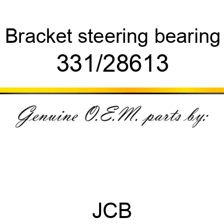 Bracket, steering bearing 331/28613