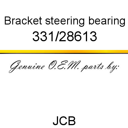 Bracket, steering bearing 331/28613