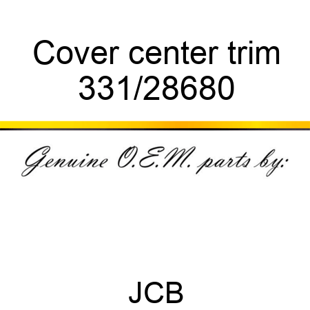 Cover center trim 331/28680
