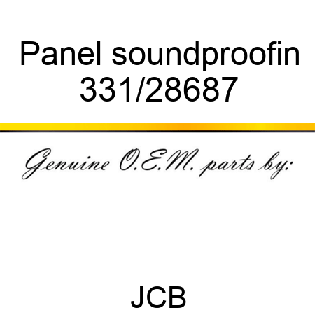 Panel soundproofin 331/28687