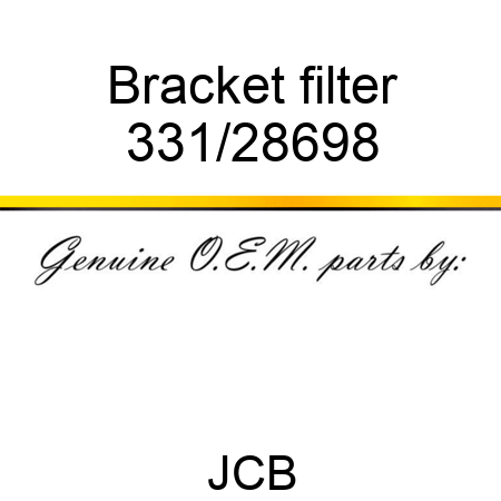 Bracket filter 331/28698