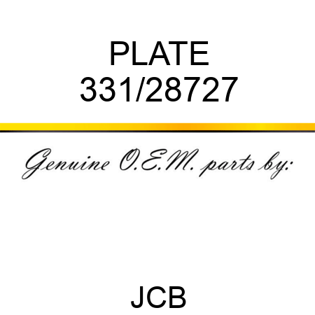 PLATE 331/28727
