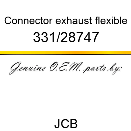 Connector, exhaust flexible 331/28747