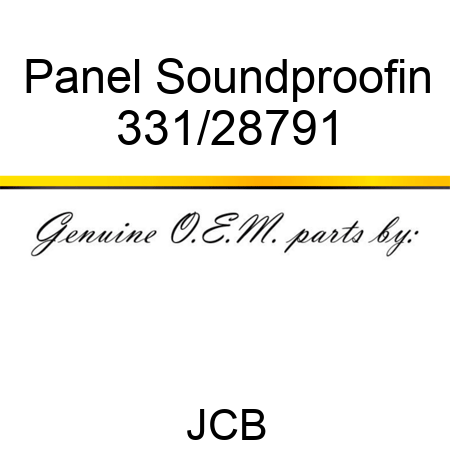 Panel Soundproofin 331/28791