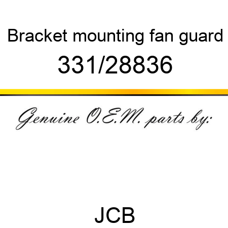 Bracket, mounting, fan guard 331/28836