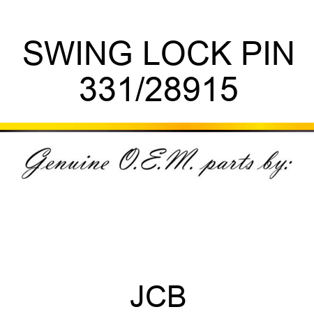 SWING LOCK PIN 331/28915