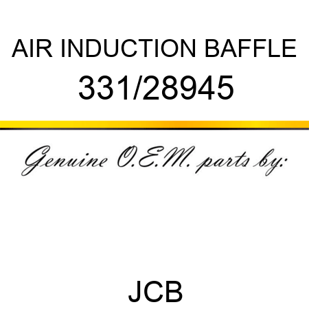 AIR INDUCTION BAFFLE 331/28945
