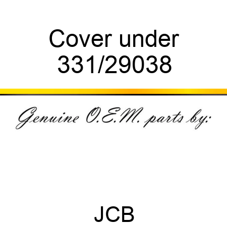 Cover under 331/29038