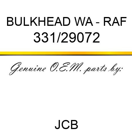 BULKHEAD WA - RAF 331/29072