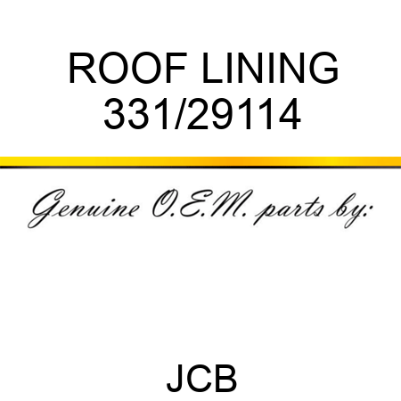 ROOF LINING 331/29114