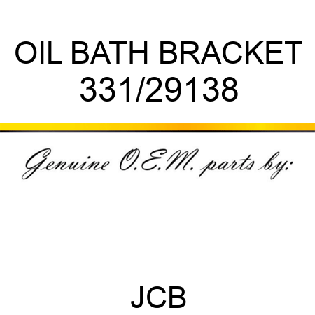 OIL BATH BRACKET 331/29138