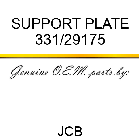 SUPPORT PLATE 331/29175