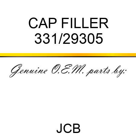 CAP FILLER 331/29305