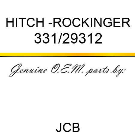 HITCH -ROCKINGER 331/29312