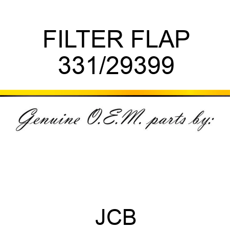 FILTER FLAP 331/29399