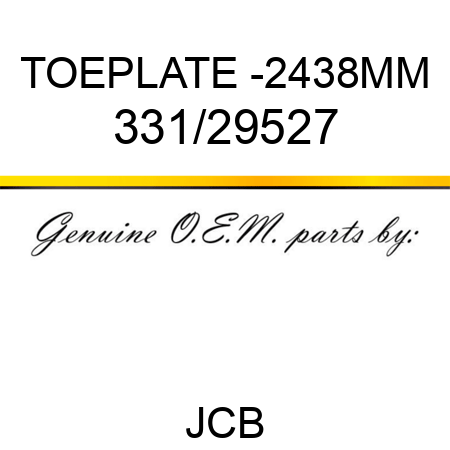 TOEPLATE -2438MM 331/29527