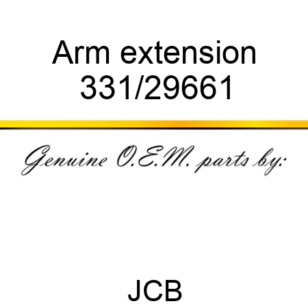 Arm extension 331/29661